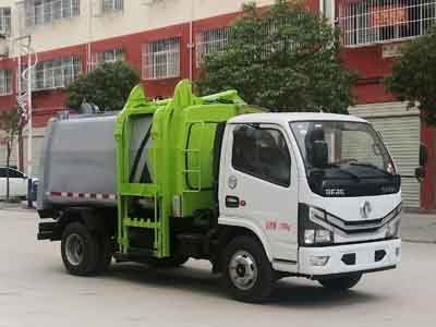 东风6方(国六)挂桶带压缩垃圾车 东风6方(国六)挂桶带压缩垃圾车