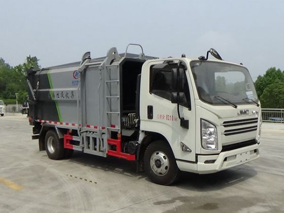 江铃6方(国六)挂桶带压缩垃圾车 江铃6方(国六)挂桶带压缩垃圾车